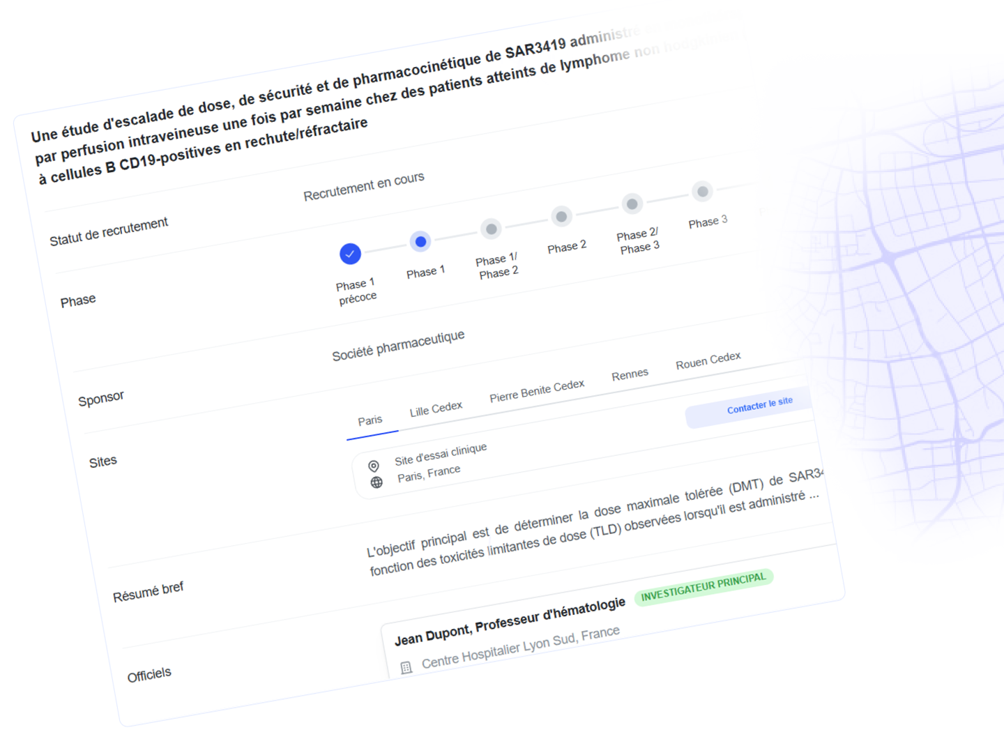 Dashboard Background Map